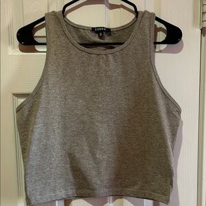 Zobha Gray Crop Top for Women